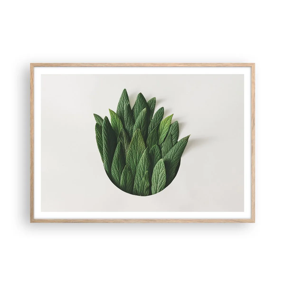 Plakat w ramie jasny dąb - Nieposkromiona ciekawość - 100x70 cm