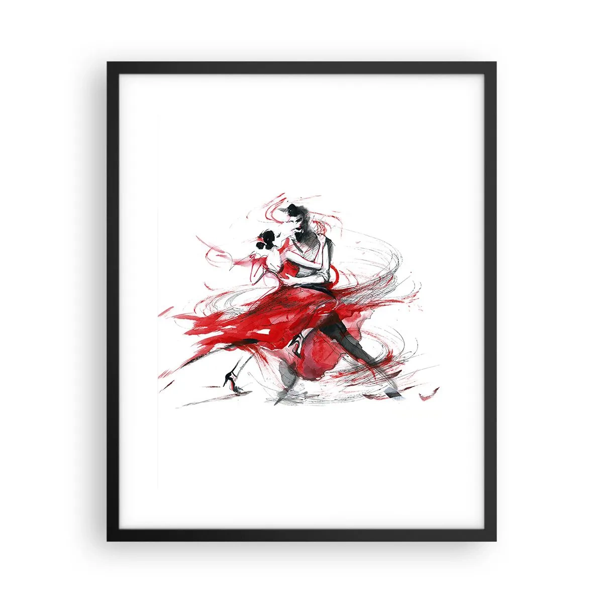 Plakat w czarnej ramie - Tango - rytm namiętności - 40x50 cm