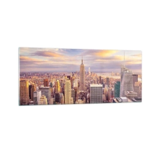 Obraz na szkle - Sięgnąć samych chmur - 100x40 cm