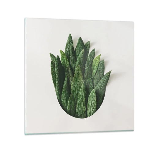 Obraz na szkle - Nieposkromiona ciekawość - 30x30 cm