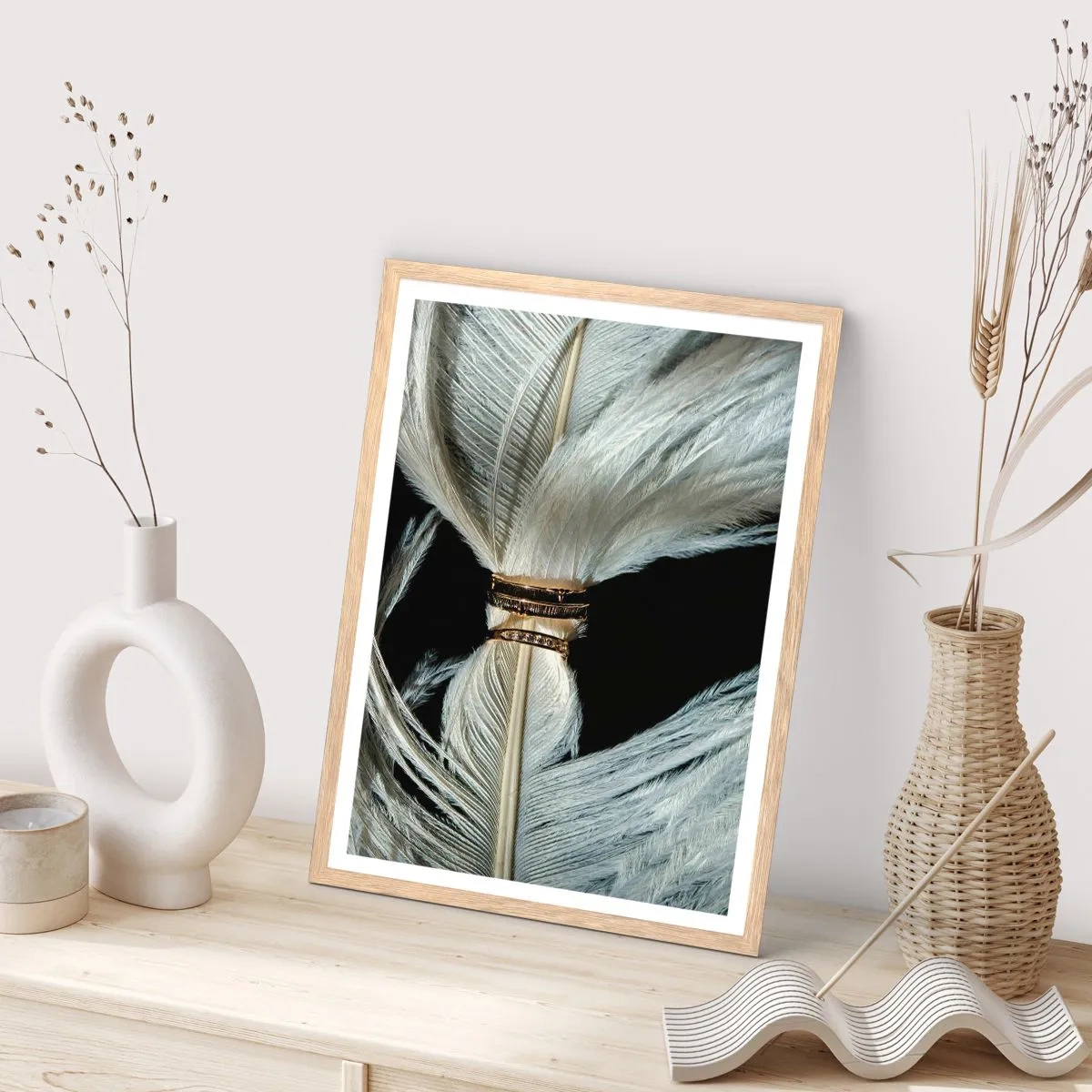 Plakat w ramie jasny dąb - ...i nie opuszczę Cię… - 30x40 cm