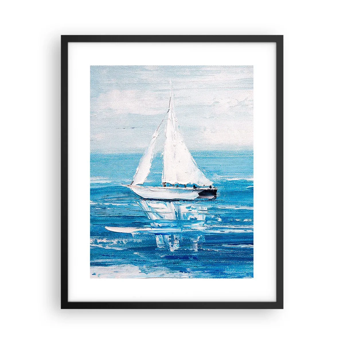 Plakat w czarnej ramie - Z przyjacielem u boku - 40x50 cm