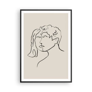 Plakat w czarnej ramie - I stała się jedność - 70x100 cm