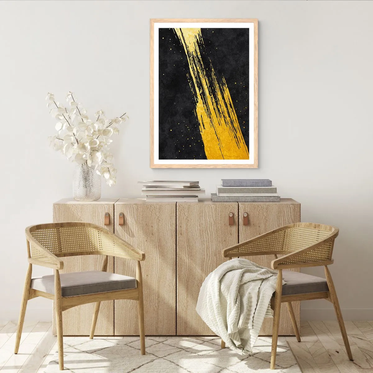 Plakat w ramie jasny dąb - Skok w nadprzestrzeń - 70x100 cm