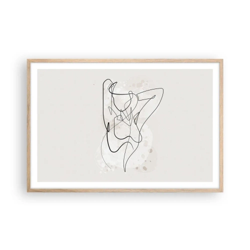 Plakat w ramie jasny dąb - Sztuka uwodzenia - 91x61 cm