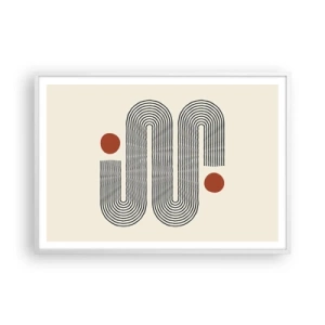 Plakat w białej ramie - Od początku do końca - 100x70 cm