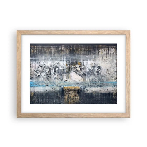 Plakat w ramie jasny dąb - Jak po lodzie, jak po grudzie - 40x30 cm
