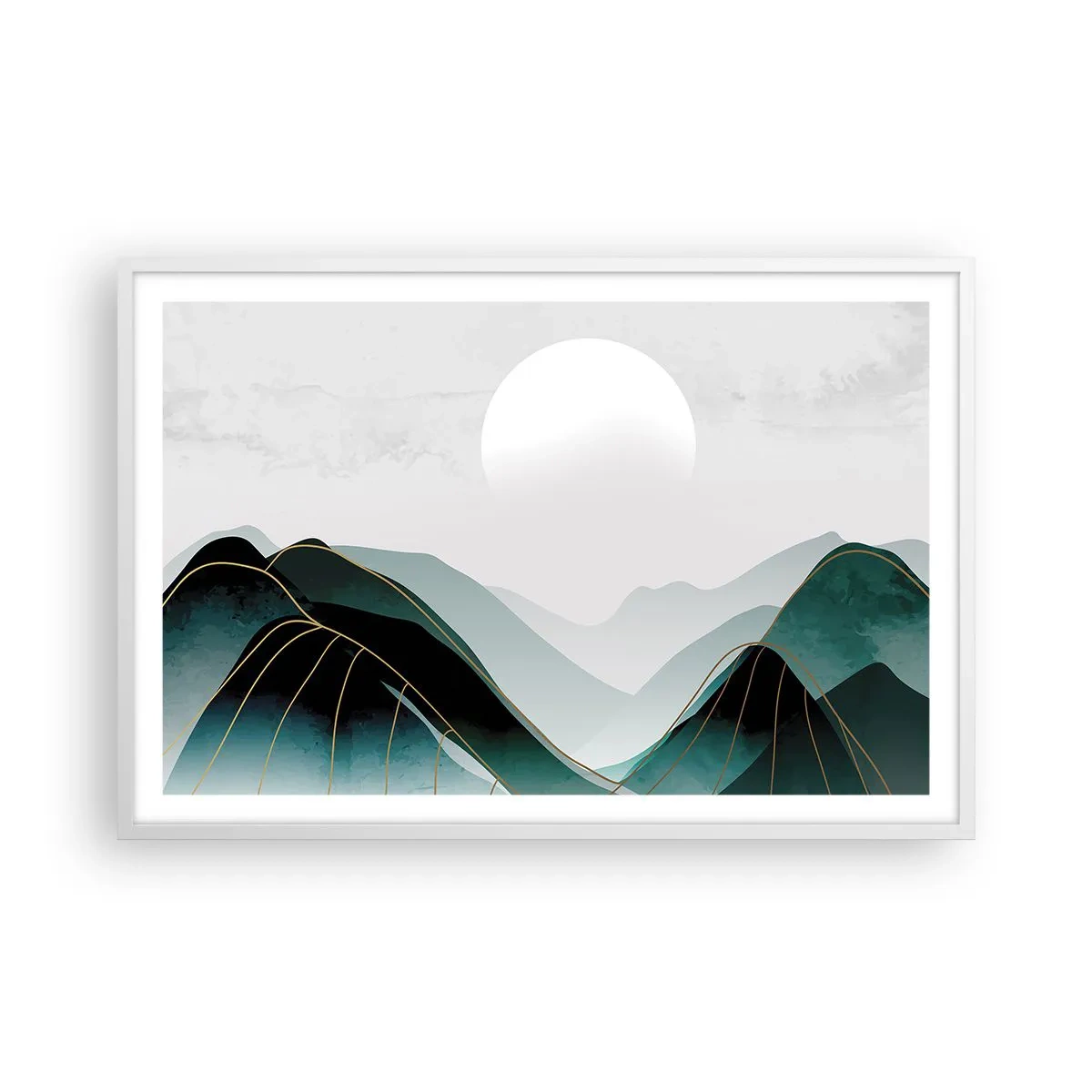 Plakat w białej ramie - W pełnym majestacie - 91x61 cm