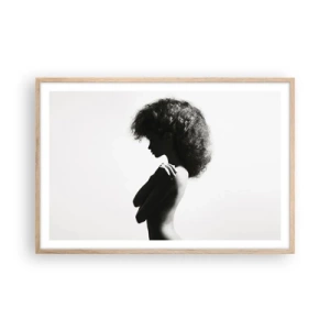 Plakat w ramie jasny dąb - Jak kwiat na smukłej łodydze - 91x61 cm