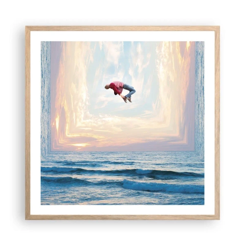 Plakat w ramie jasny dąb - Do innego wymiaru - 60x60 cm