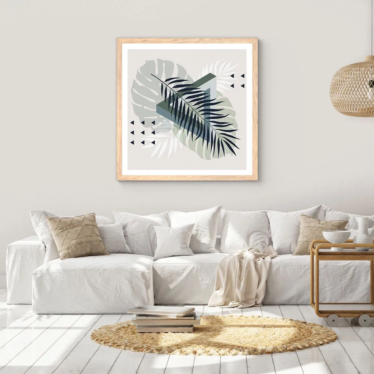 Plakat w ramie jasny dąb - Natura i geometria – dwa porządki? - 50x50 cm