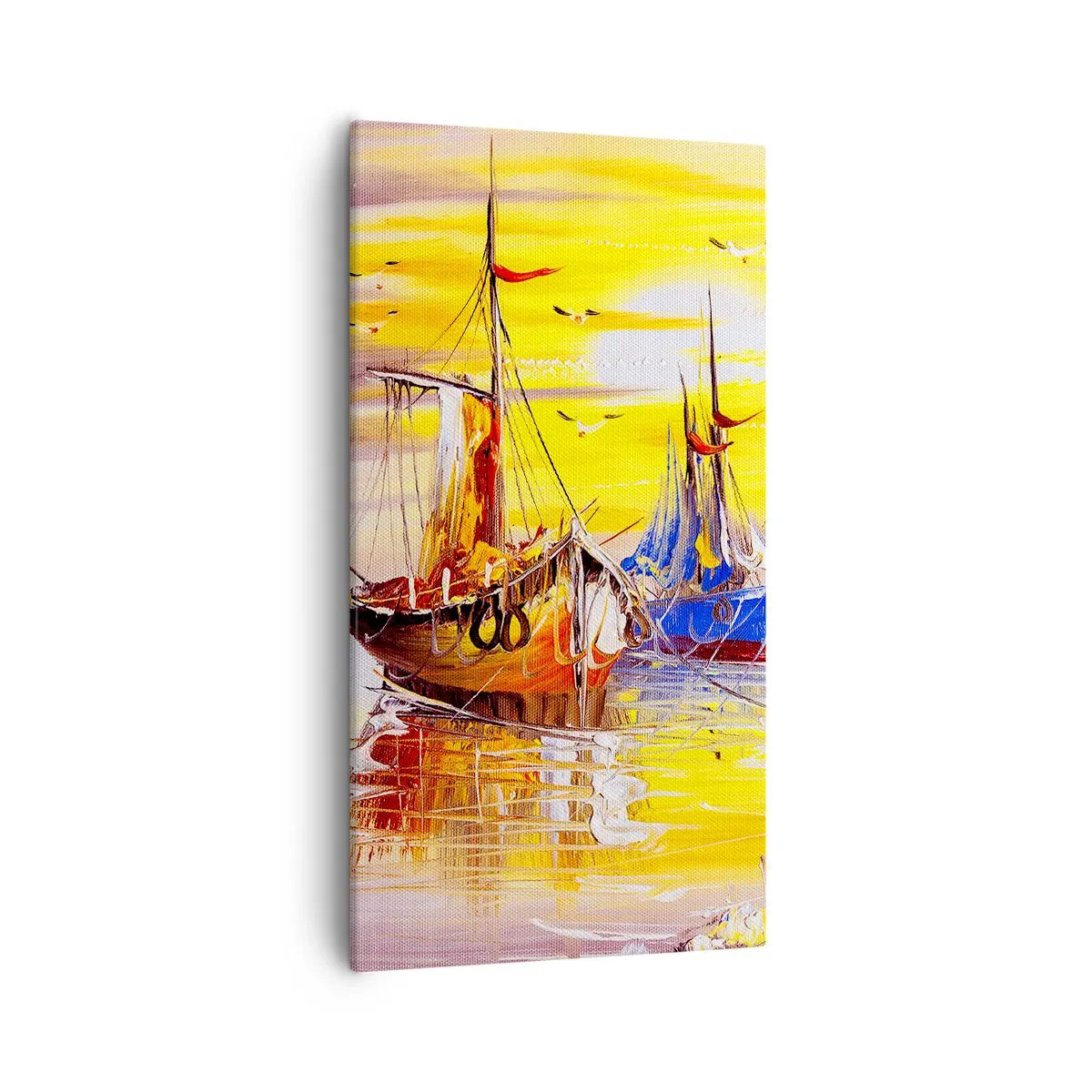 Obraz na płótnie - Zasłużony odpoczynek w porcie - 55x100 cm