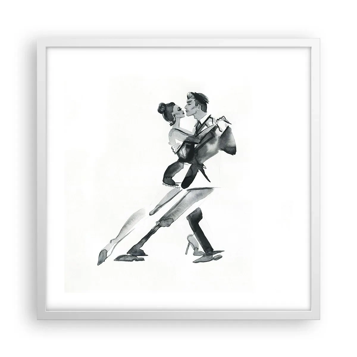 Plakat w białej ramie - W jednym rytmie - 50x50 cm