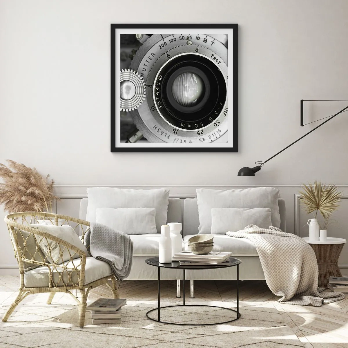 Plakat w czarnej ramie - Opowieść o Hollywood - 40x40 cm