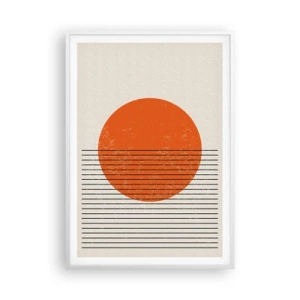 Plakat w białej ramie - Zawsze słońce - 70x100 cm