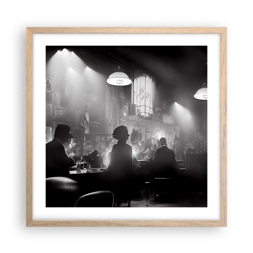 Plakat w ramie jasny dąb - W jazzowym klimacie - 50x50 cm