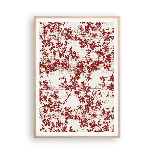 Plakat w ramie jasny dąb - Jak dawny perkalik - 70x100 cm