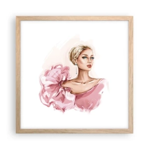 Plakat w ramie jasny dąb - Jak  malowana… - 40x40 cm