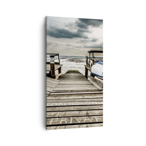 Obraz na płótnie - Plaża północy - 45x80 cm