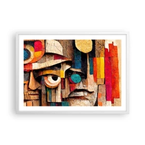 Plakat w białej ramie - Widzę cię… - 70x50 cm