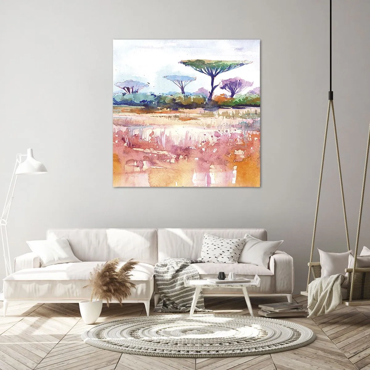Obraz na płótnie - Kolory sawanny - 60x60 cm