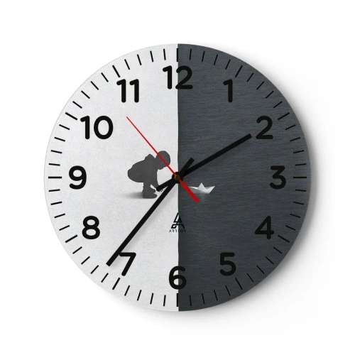 Zegar ścienny - Wielka wyprawa - 40x40 cm