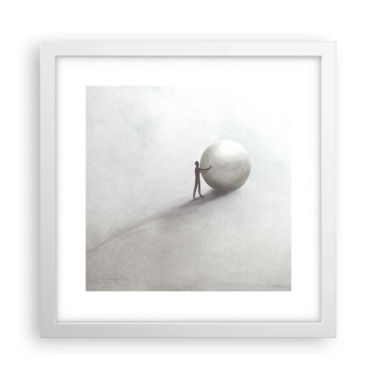 Plakat w białej ramie - Gra życia - 30x30 cm