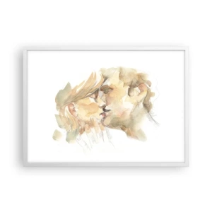 Plakat w białej ramie - Odnaleziona połowa? - 70x50 cm