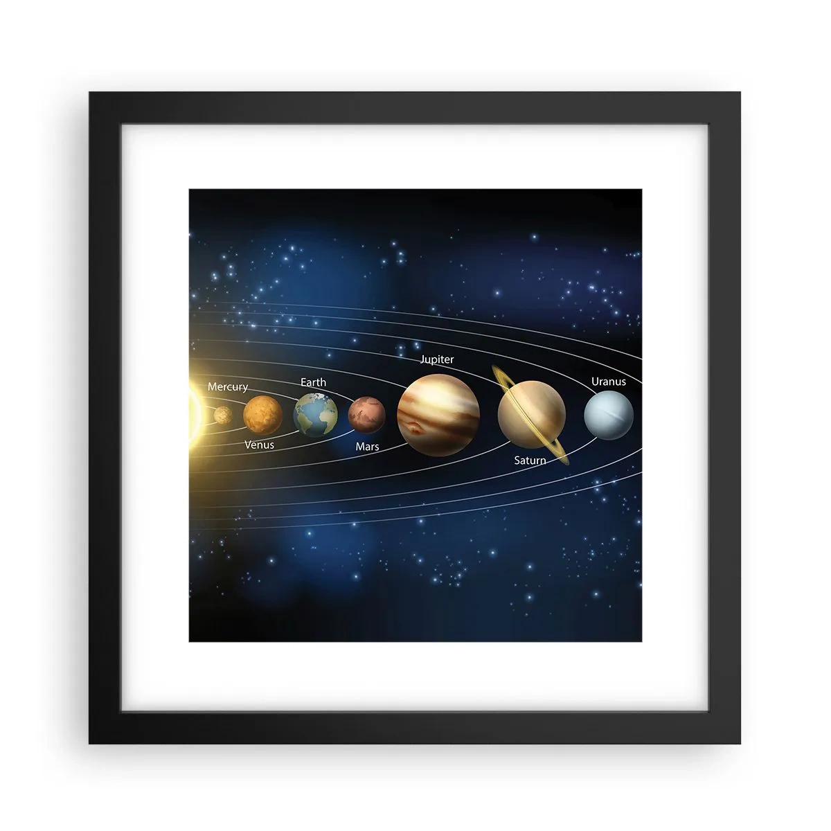 Plakat w czarnej ramie - Jedna z dziesięciu - 30x30 cm