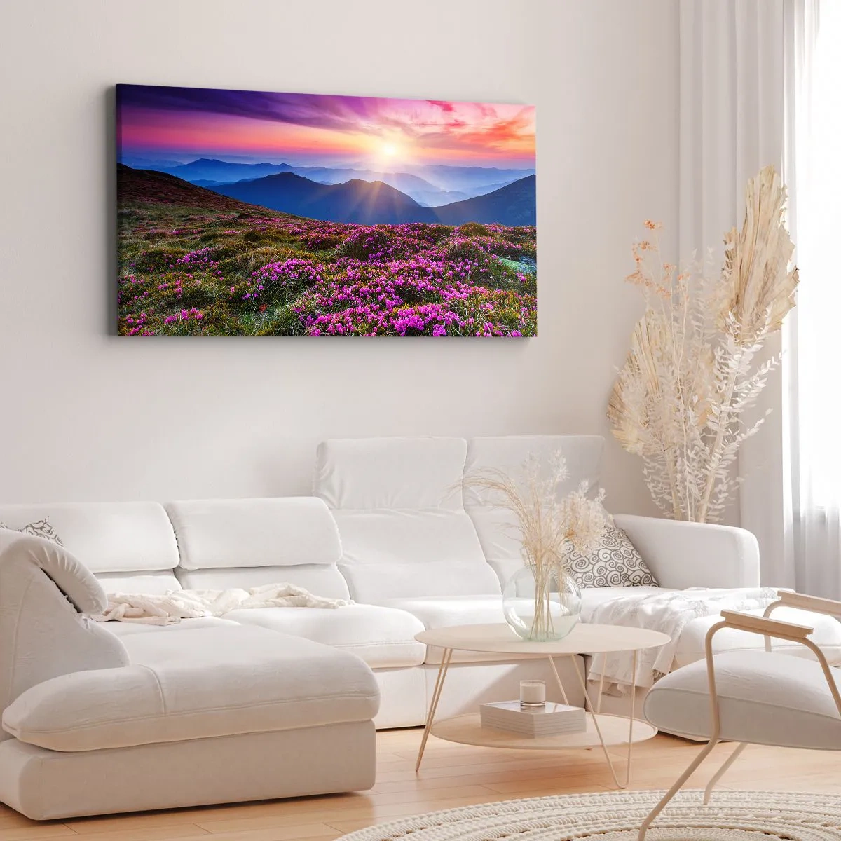Obraz na płótnie - Ziół zapachniały świeże pęki od niw - 100x40 cm