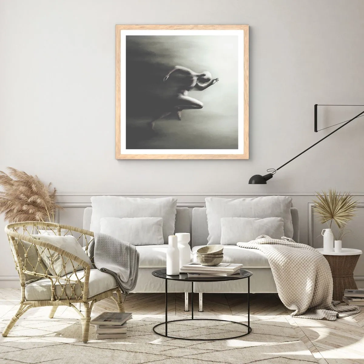 Plakat w ramie jasny dąb - Niepowstrzymany - 60x60 cm