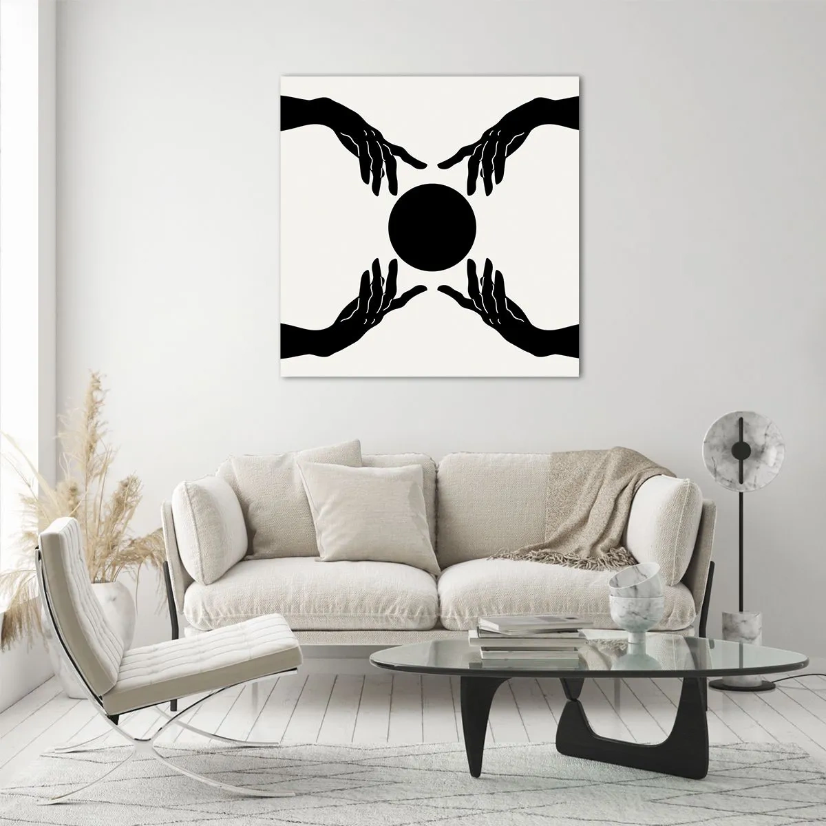 Obraz na szkle - Tajemny znak - 40x40 cm