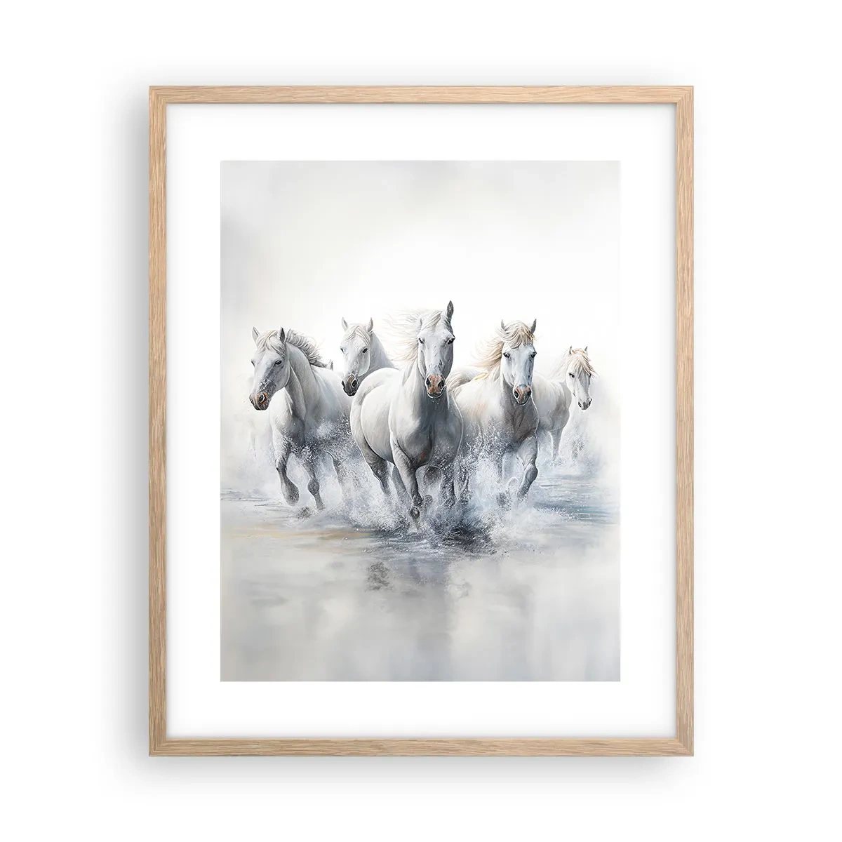 Plakat w ramie jasny dąb - Biała magia - 40x50 cm