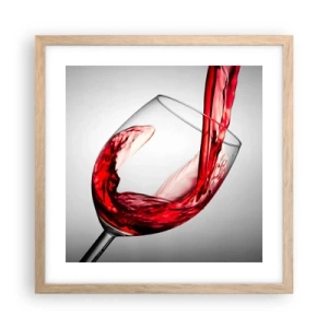 Plakat w ramie jasny dąb - Barwa - ruch - dźwięk - 40x40 cm