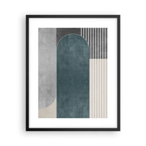 Plakat w czarnej ramie - Kompozycja na poziomie - 40x50 cm