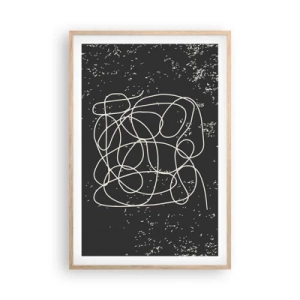 Plakat w ramie jasny dąb - Błądzenie myśli - 61x91 cm