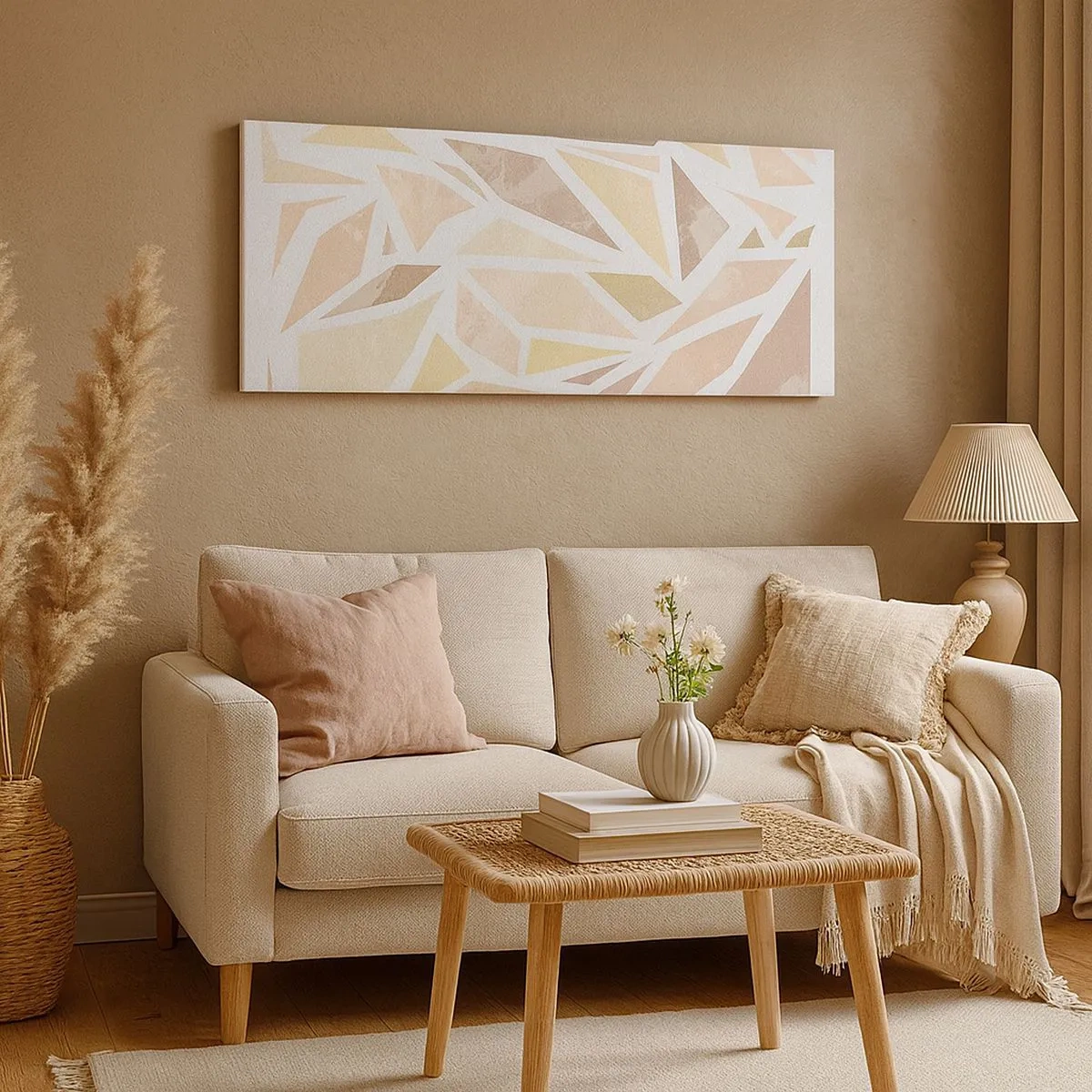 Obraz na płótnie - Kompozycja witrażowa - 100x40 cm