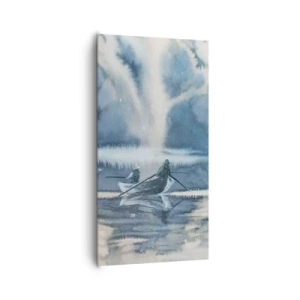 Obraz na płótnie - Wędkarze w swoim raju - 65x120 cm