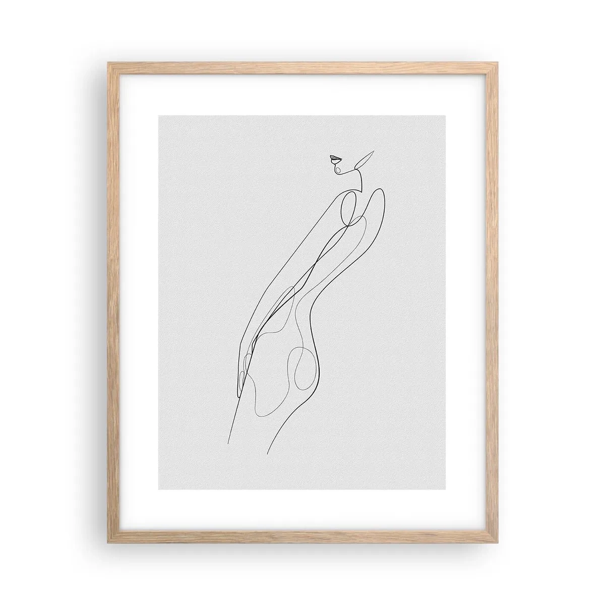 Plakat w ramie jasny dąb - Zaledwie obietnica - 40x50 cm