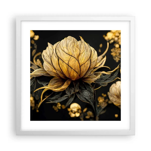 Plakat w białej ramie - Subtelna kruchość - 40x40 cm