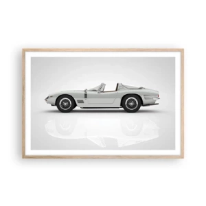 Plakat w ramie jasny dąb - Obietnica zabawy - 91x61 cm