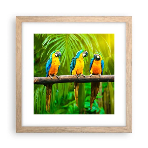 Plakat w ramie jasny dąb - A słyszałaś, że ona…? - 30x30 cm