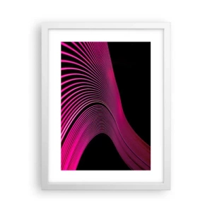 Plakat w białej ramie - Aleja światła - 30x40 cm