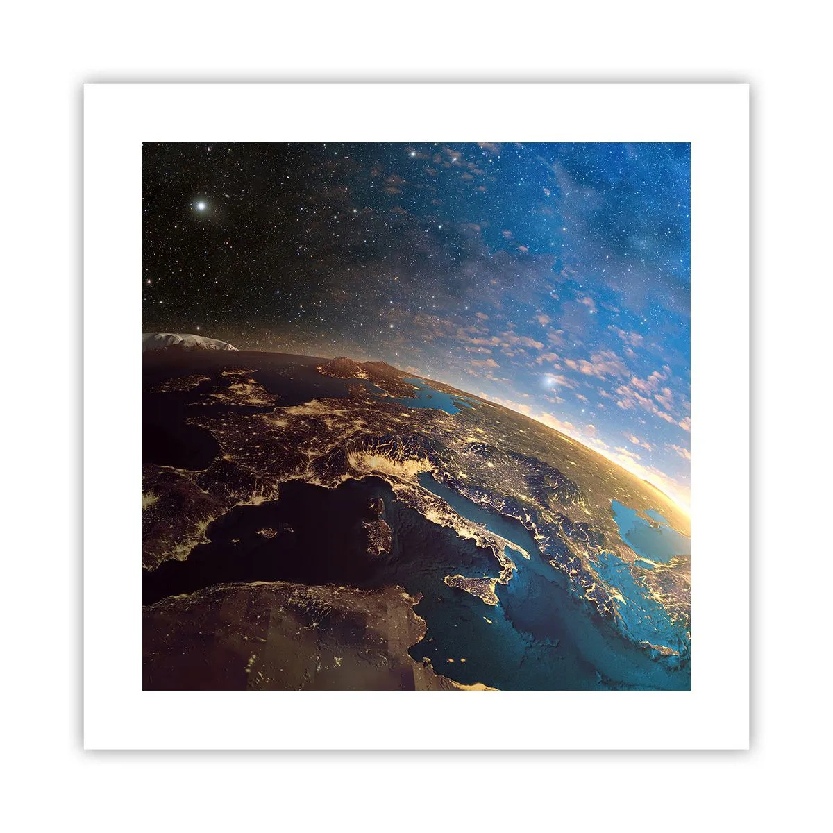 Plakat - Spójrzmy na siebie z dystansu - 40x40 cm