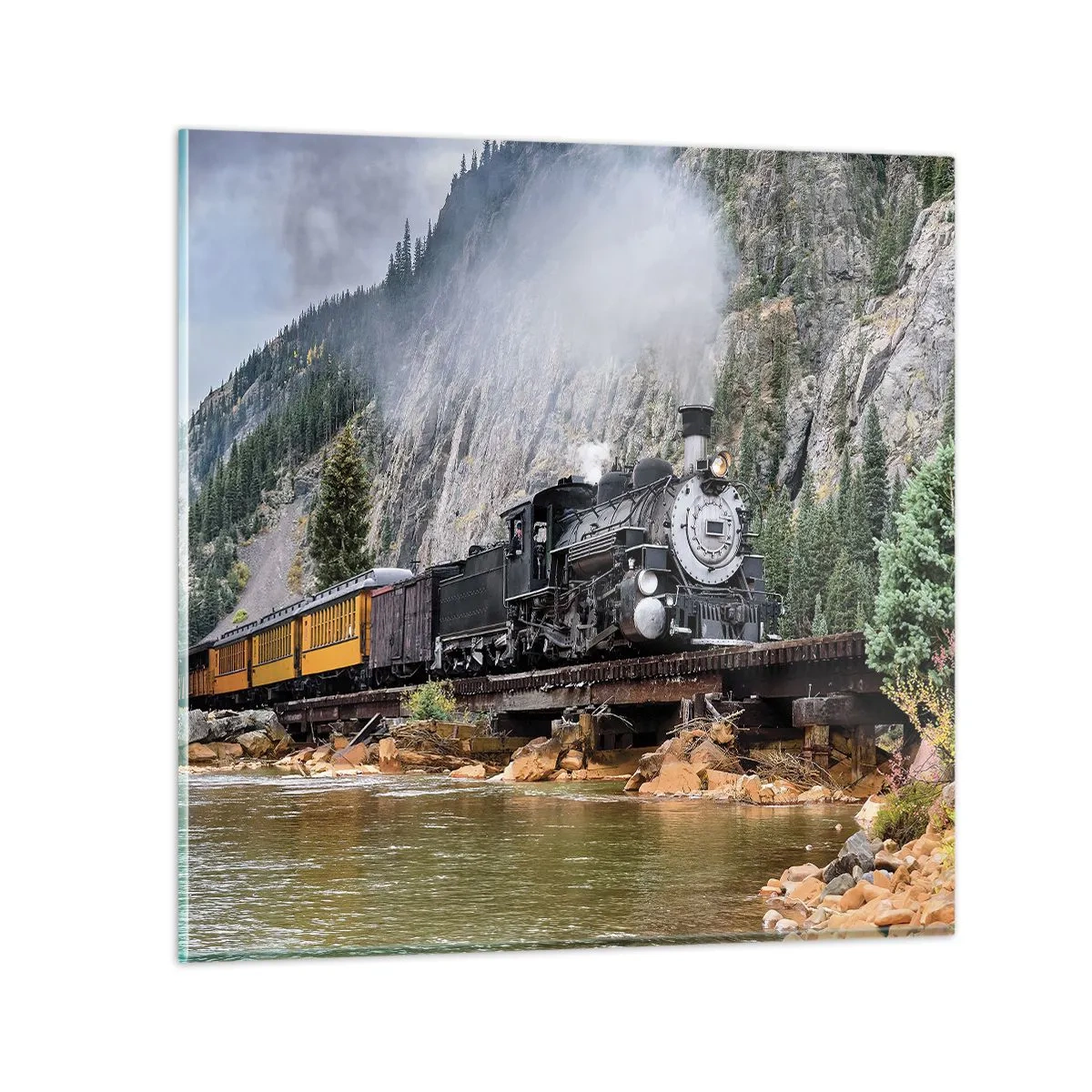 Obraz na szkle - A dokąd to? Dokąd? - 30x30 cm