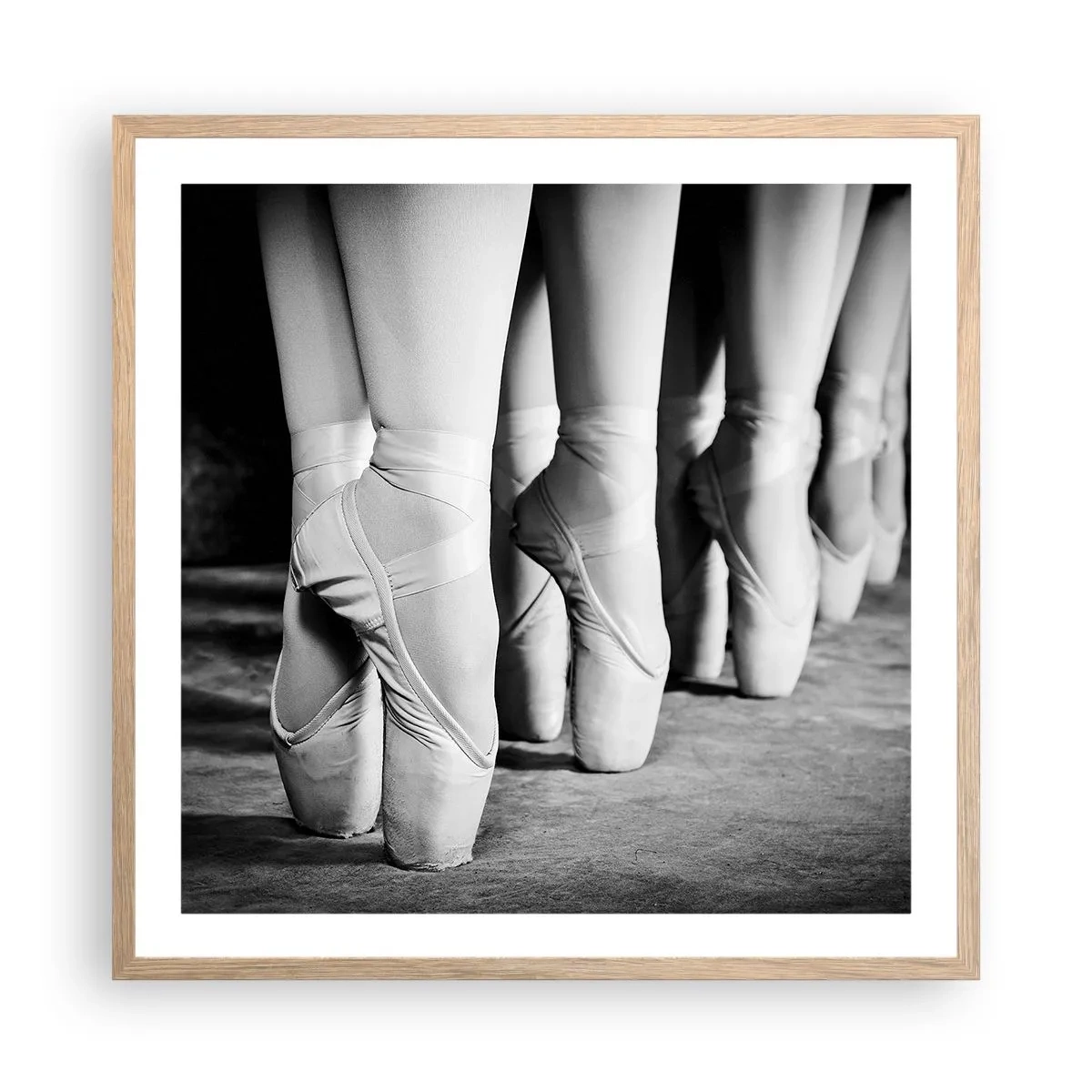 Plakat w ramie jasny dąb - Razem, lekko - 60x60 cm