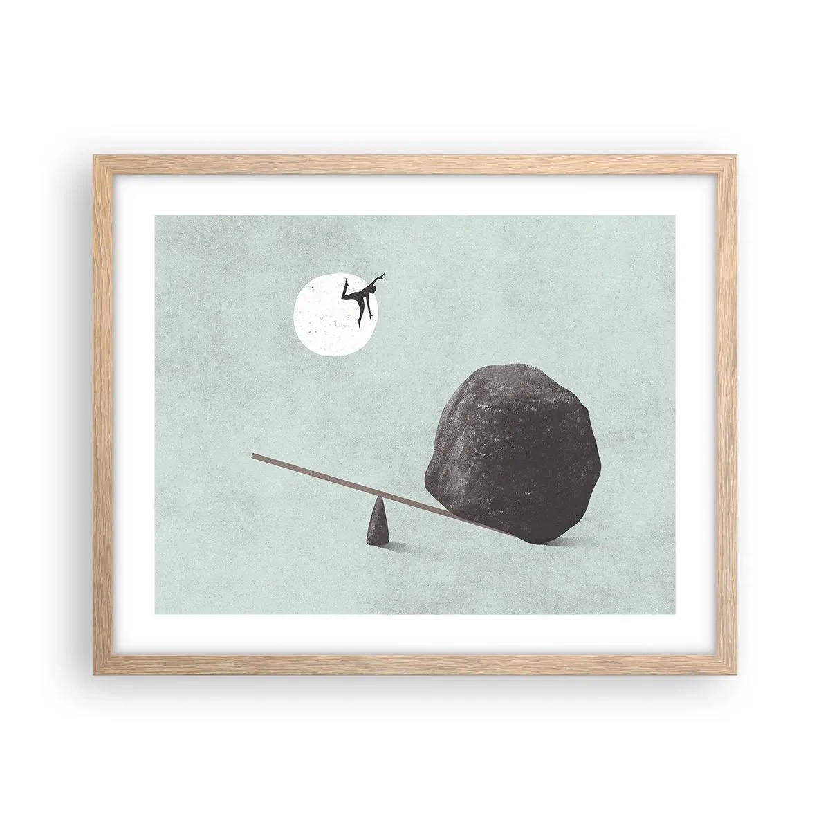 Plakat w ramie jasny dąb - Spełnione marzenie - 50x40 cm