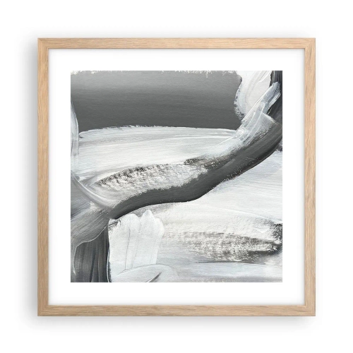 Plakat w ramie jasny dąb - Zdecydowanym ruchem - 40x40 cm