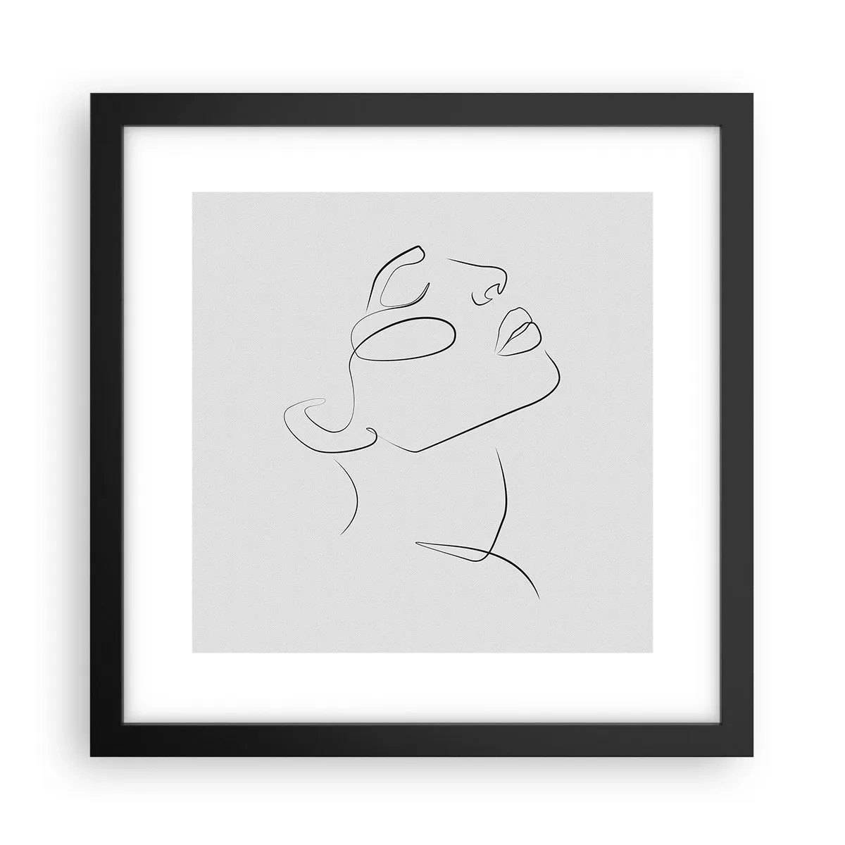 Plakat w czarnej ramie - Meandry marzenia - 30x30 cm