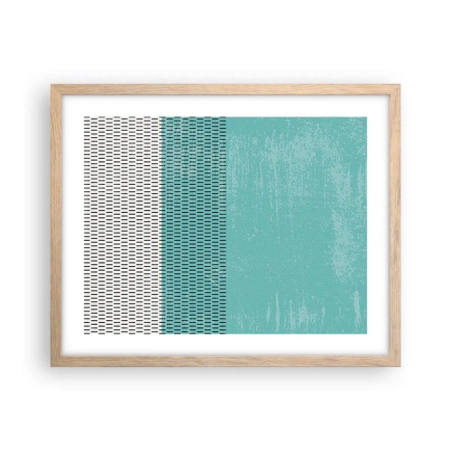 Plakat w ramie jasny dąb - Kompozycja zrównoważona - 50x40 cm